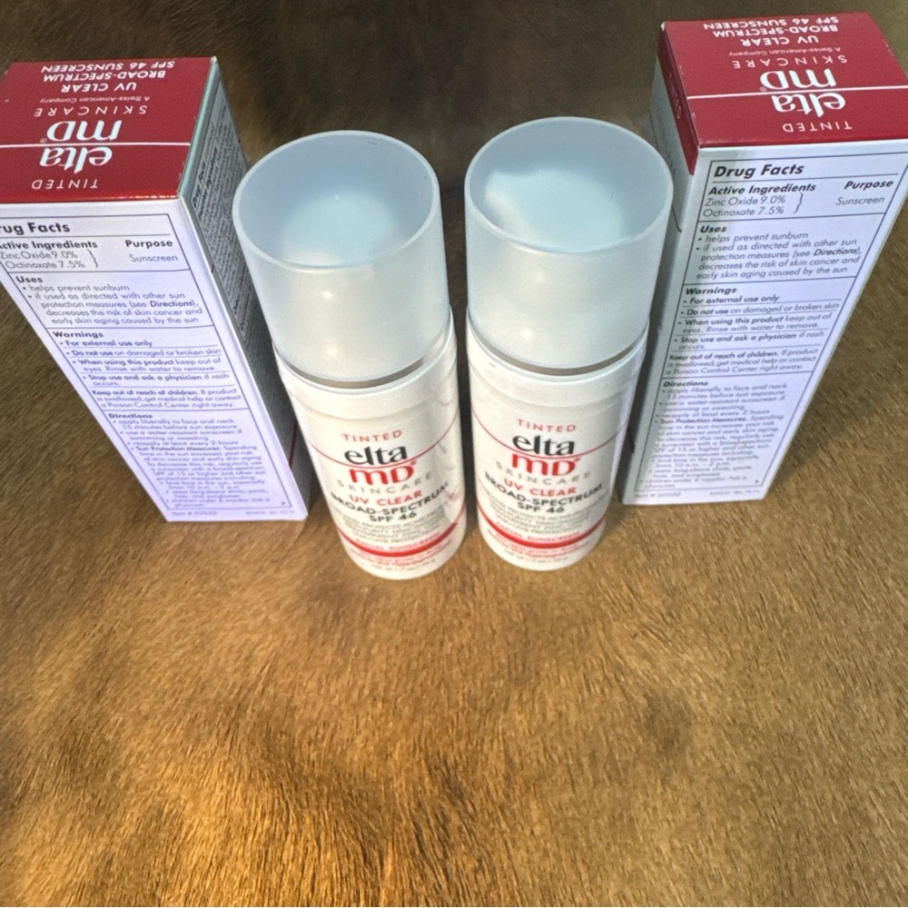 2 X Elta MD UV Clear TINTED Broad-Spectrum Facial Sunscreen SPF 46 1.7 Oz New - Picture 4 of 16